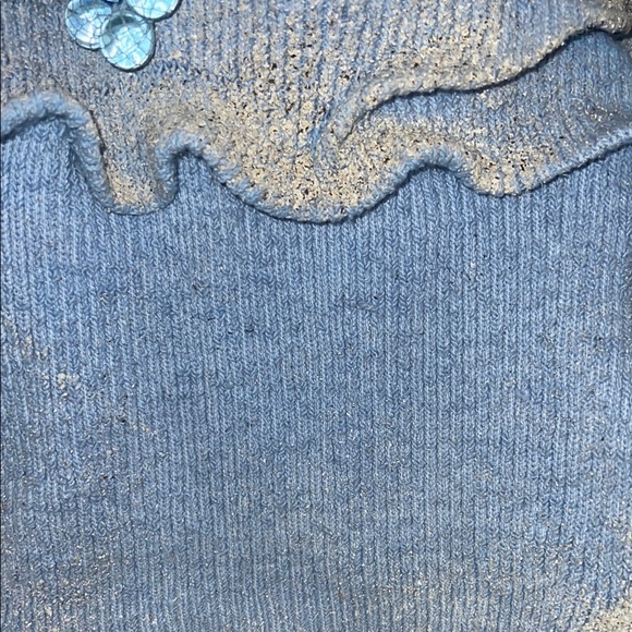 Elegant Custom Made Blue Sand Dress 3lato - Picture 8 of 10